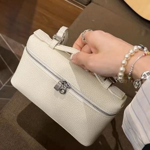 Genuine Leather Women's Bag: Minimalist Shoulder & Crossbody Box Bag