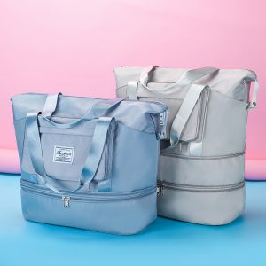 Foldable Travel Bag: Wet & Dry Separation Gym Bag