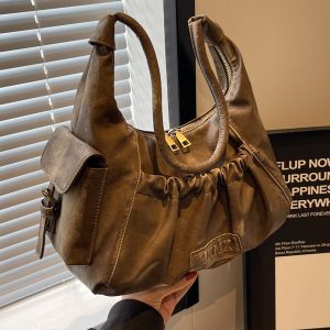 Maillard-Style Retro Shoulder Bag
