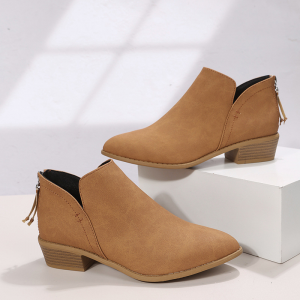 Exterior large-size suede leather moccasins