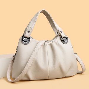 New Women's Pleated Handbag — Large-Capacity Crossbody Bag