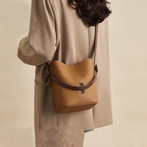 Basket-style Bucket Bag