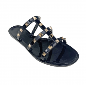 New style jelly PVC women's flat shoes
