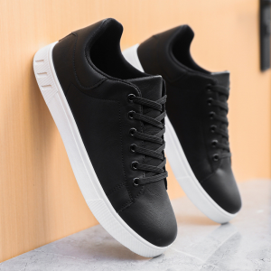 Spring and autumn new style youth casual shoes, fashionable men's sneakers, trendy breathable white shoes, men's low-top sports shoes