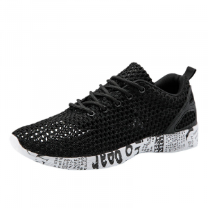 Casual Men's Shoes Breathable Sneakers Match Hollow Lace Board Shoes