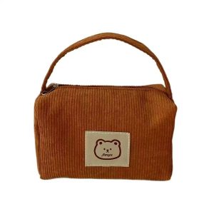 Corduroy Cosmetic Tote Bag