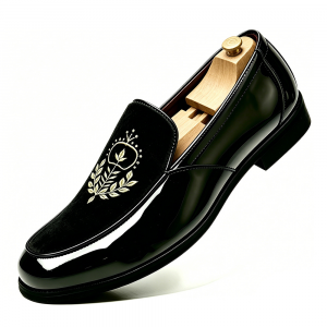 Men's Embroidered Business Loafers
