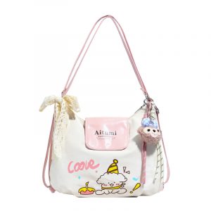 Cute & Versatile Fashion Tote Bag with Cartoon Print