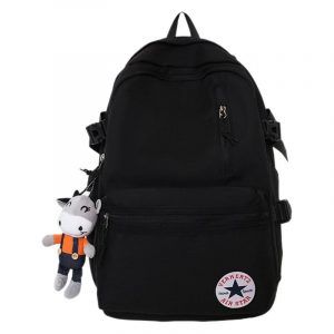Men's School Backpack for Junior High Students: High Capacity, Minimalist Style, and Sleek Design