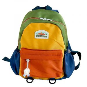 New Color-Block Children's Backpack — Cute Kindergarten Schoolbag