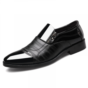 Men's leather shoes oversized shoes