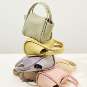 "Market Basket" Style Mini Bag — Top-Grain Cowhide Handbag & Crossbody