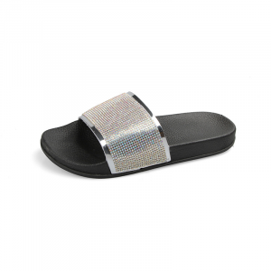 New best-selling water-diamond colored women's slippers in Europe and America