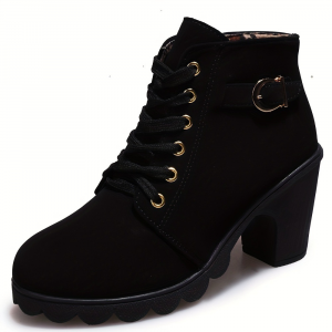 Spring Chunky Heel Boots