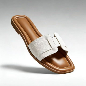 British single chanel-style comfortable flat women's slippers