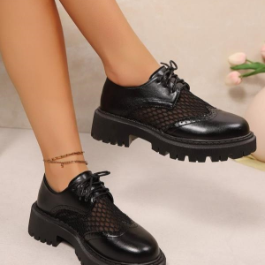Lace-Up Platform Shoes