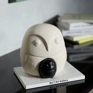 ins-style ceramic owl ornament