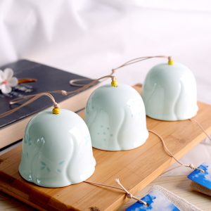 Japanese-style ceramic wind chime ornament